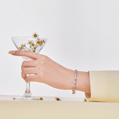 [Okajuri Jewelry]Dazzling Radiant Multi Cut Daily Bracelet