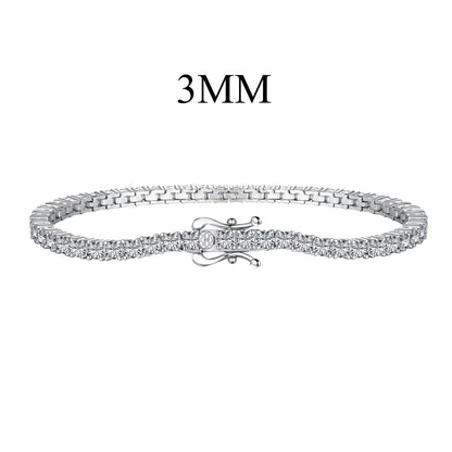 [Okajuri Jewelry]Dainty Charming Round Cut Tennis Bracelet