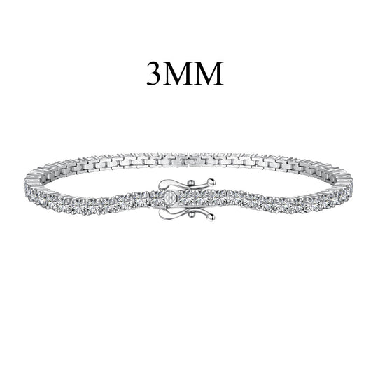 [Okajuri Jewelry]Dainty Charming Round Cut Tennis Bracelet