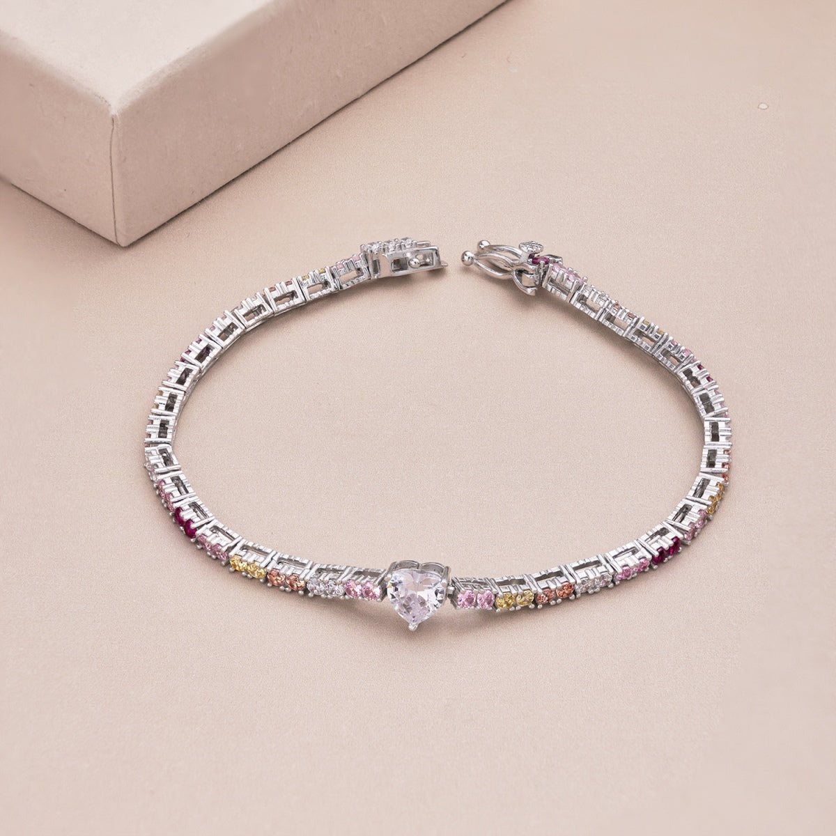[Okajuri Jewelry]Delicate Romantic Heart Shape Lover Bracelet