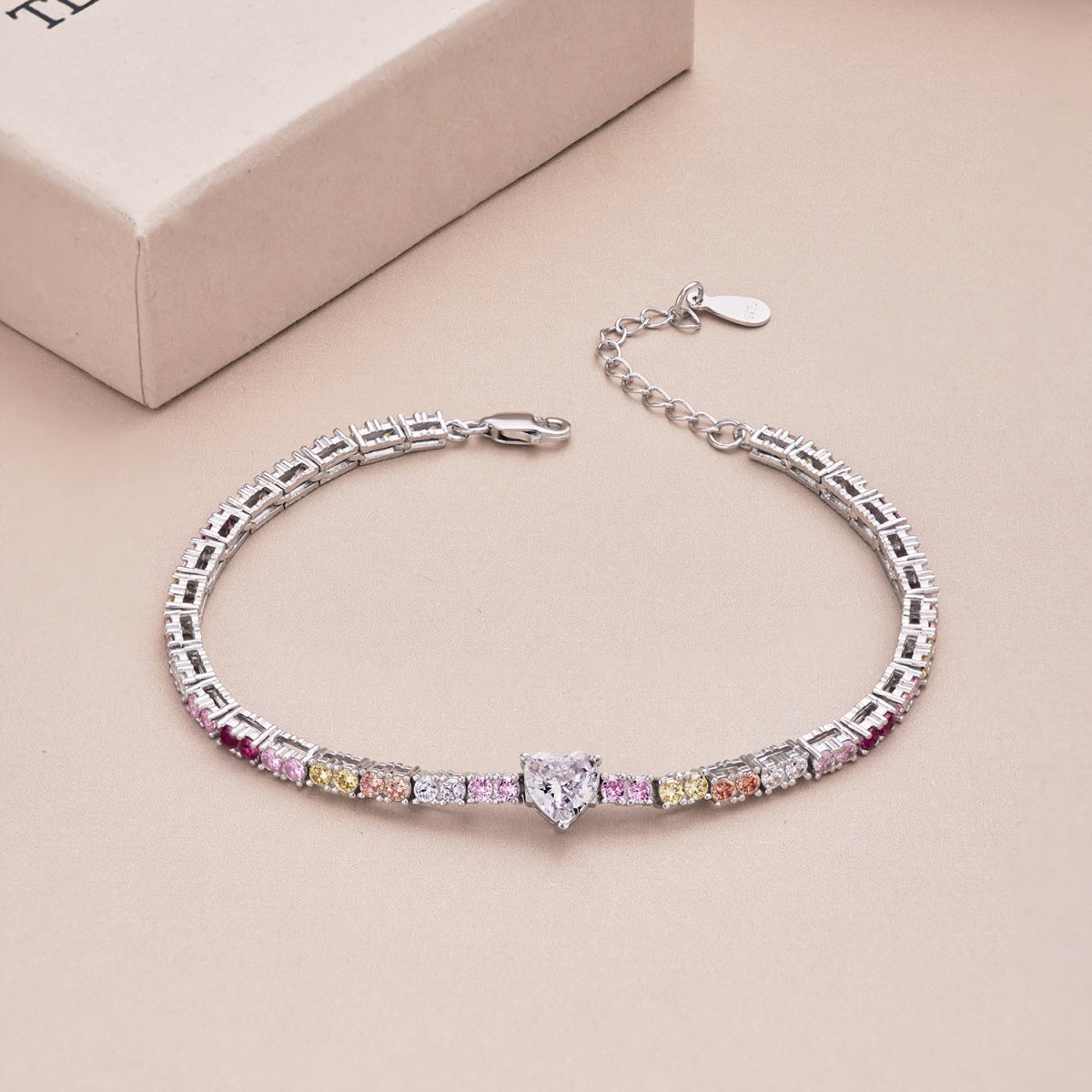 [Okajuri Jewelry]Delicate Romantic Heart Shape Lover Bracelet