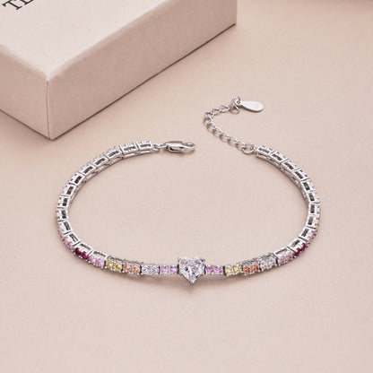 [Okajuri Jewelry]Delicate Romantic Heart Shape Lover Bracelet