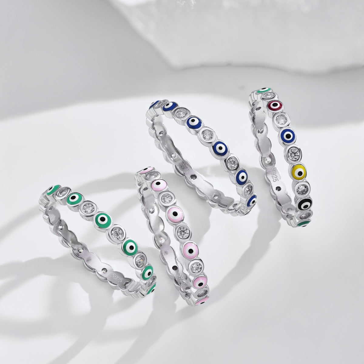 [Okajuri Jewelry]Sparkling Vibrant Round Shape Daily Ring
