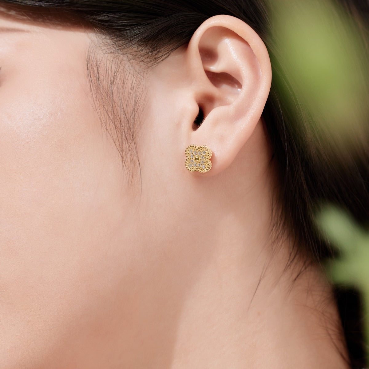 [Okajuri Jewelry]Four Leaf Clover Fashion Earrings