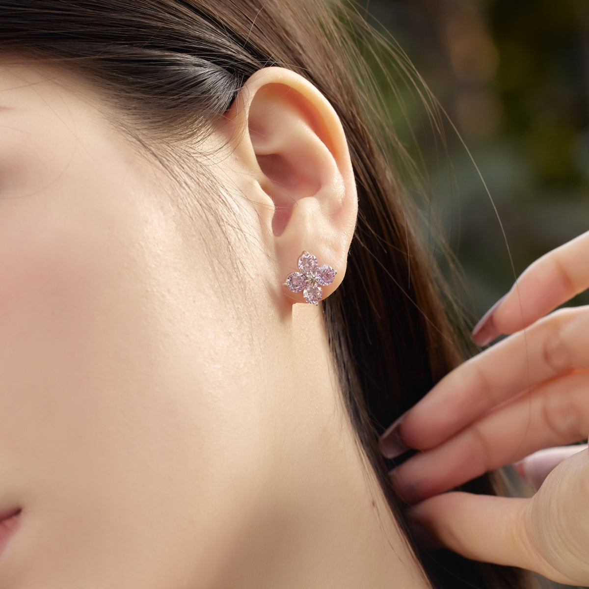 [Okajuri Jewelry]Four-Leaf Clover Eight-Pointed Star Earrings