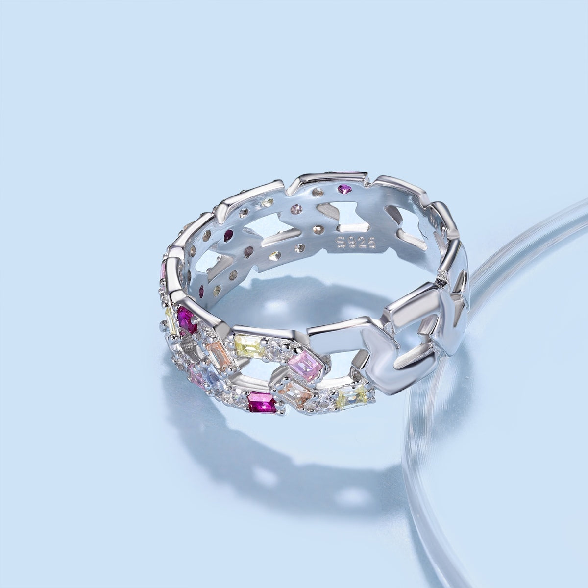[Okajuri Jewelry]Sparkling Vibrant Emerald Cut Daily Ring