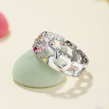 [Okajuri Jewelry]Sparkling Vibrant Emerald Cut Daily Ring