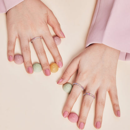 [Okajuri Jewelry]Exquisite Colorful Round Cut Party Ring