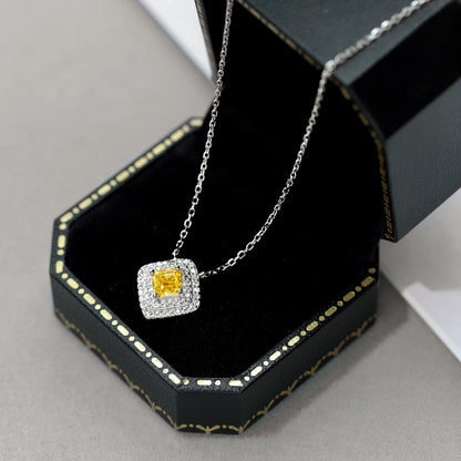 [Okajuri Jewelry]Sparkling Asscher Cut Necklace