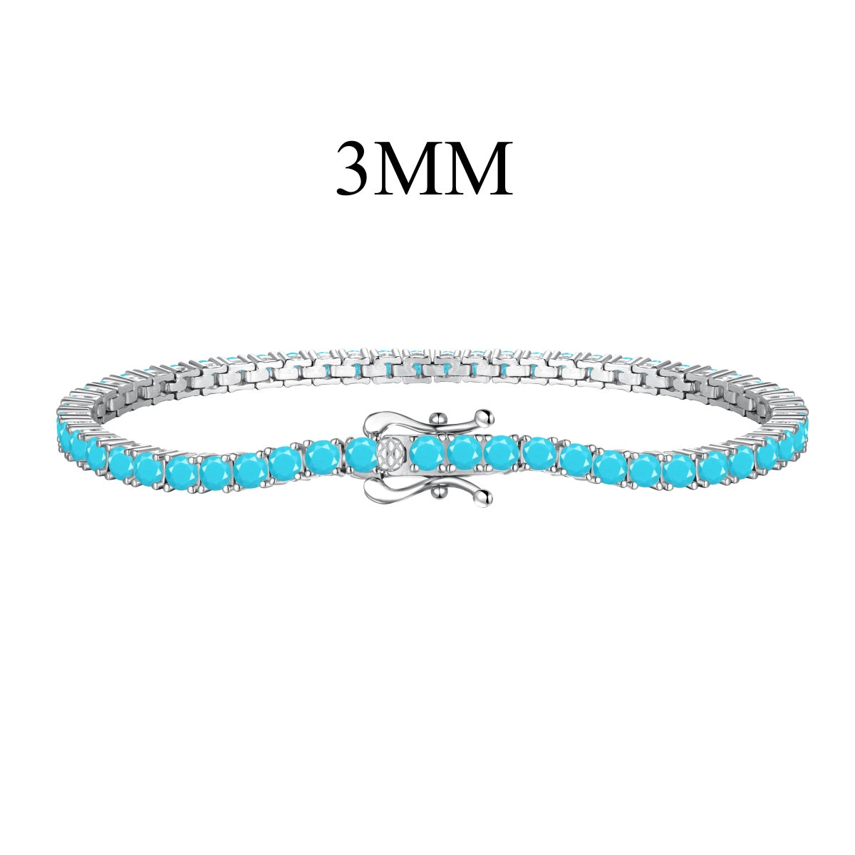 [Okajuri Jewelry]Dainty Charming Round Cut Tennis Bracelet