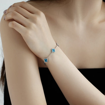 [Okajuri Jewelry]Four-Leaf Clover Exquisite Bracelet