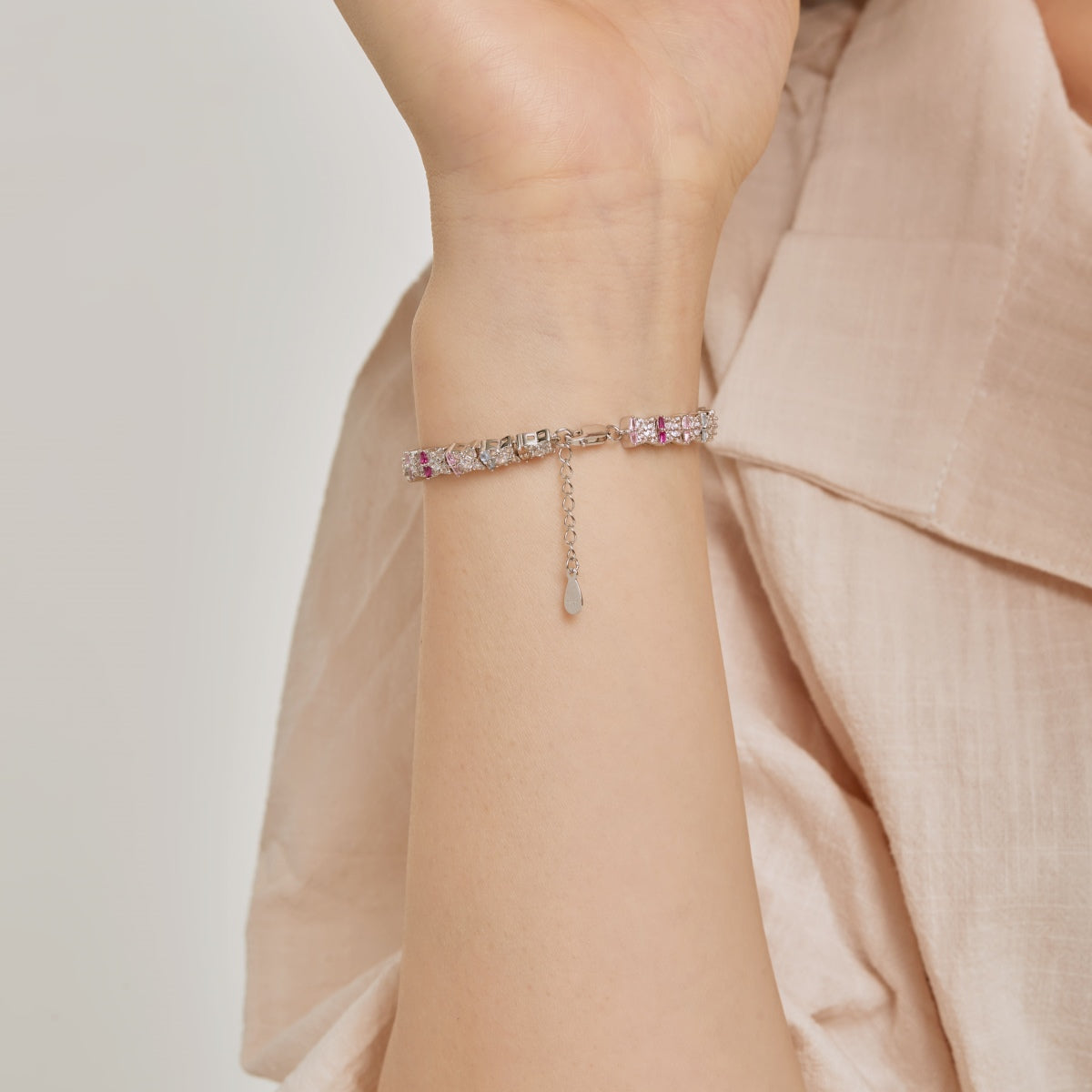 [Okajuri Jewelry]Unique Colorful Flower Shape Daily Bracelet