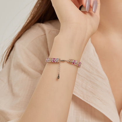 [Okajuri Jewelry]Dainty Radiant Emerald Cut Daily Bracelet