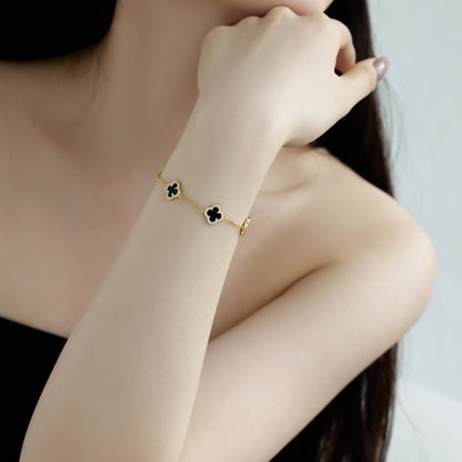 [Okajuri Jewelry]Four-Leaf Clover Exquisite Bracelet