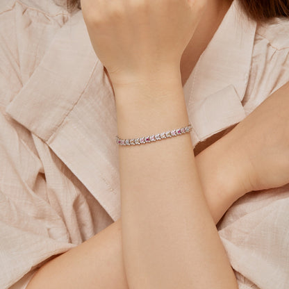 [Okajuri Jewelry]Delicate Colorful Multi Cut Daily Bracelet
