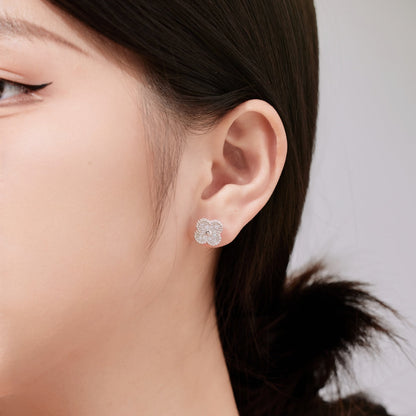 [Okajuri Jewelry]Four Leaf Clover Fashion Earrings