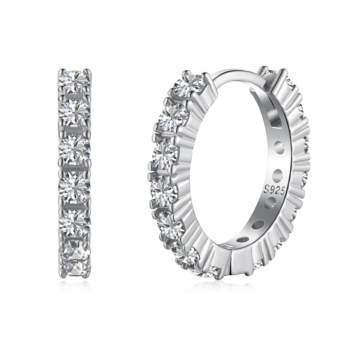 [Okajuri Jewelry]Radiant Colorful Round Cut Earrings