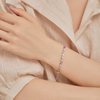 [Okajuri Jewelry]Ornate Colorful Flower Shape Party Bracelet