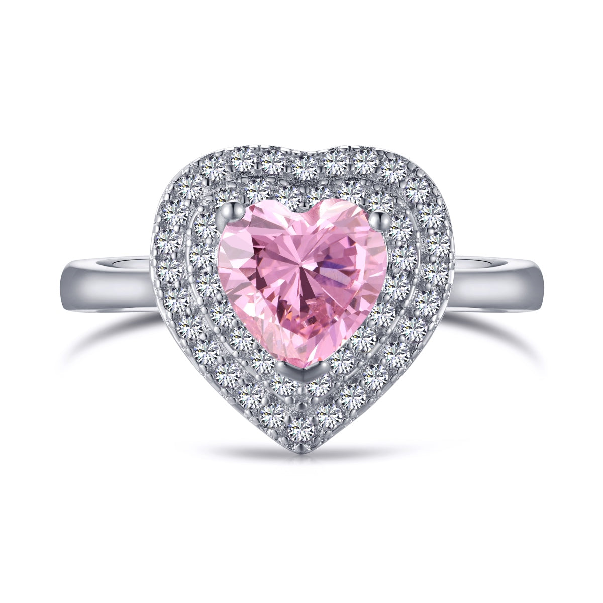 [Okajuri Jewelry]Delicate Ebullient Heart Shape Wedding Ring