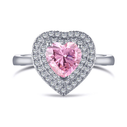 [Okajuri Jewelry]Delicate Ebullient Heart Shape Wedding Ring