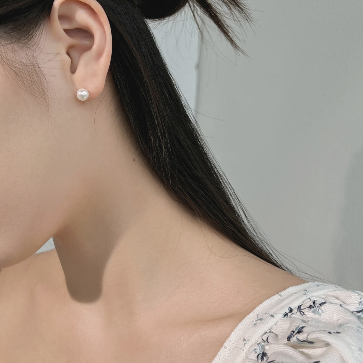 [Okajuri Jewelry]Delicate Pearl Earrings
