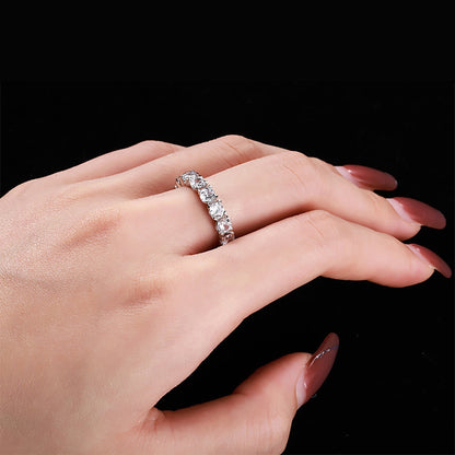 [Okajuri Jewelry]Eternity Round Cut Tennis Ring