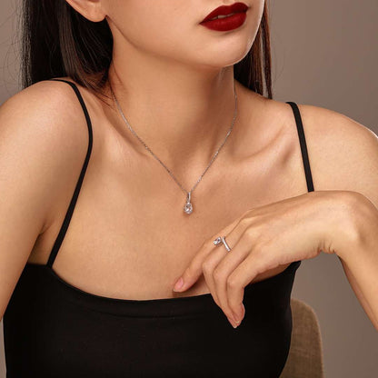 [Okajuri Jewelry]Delicate Water Drop Shape Fashion Necklace