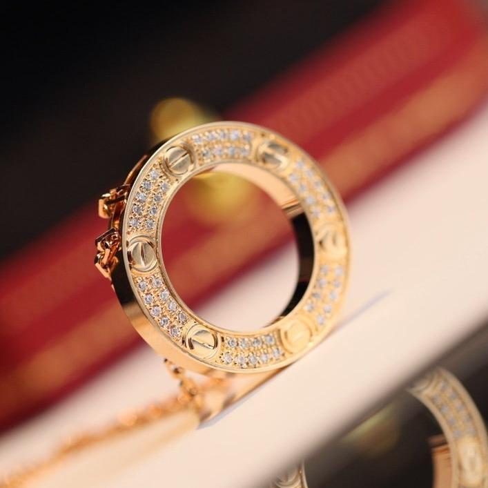 [Okajuri Jewelry]LOVE NECKLACE ADJUSTABLE ROSE GOLD