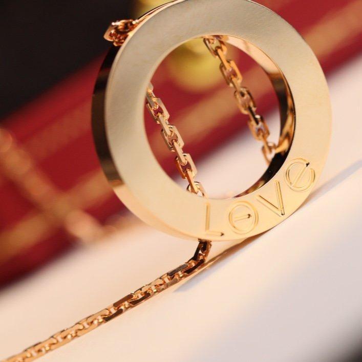 [Okajuri Jewelry]LOVE NECKLACE ADJUSTABLE ROSE GOLD