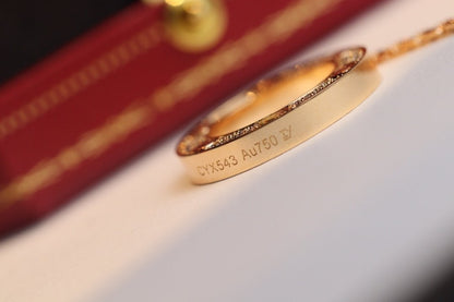 [Okajuri Jewelry]LOVE NECKLACE ADJUSTABLE ROSE GOLD