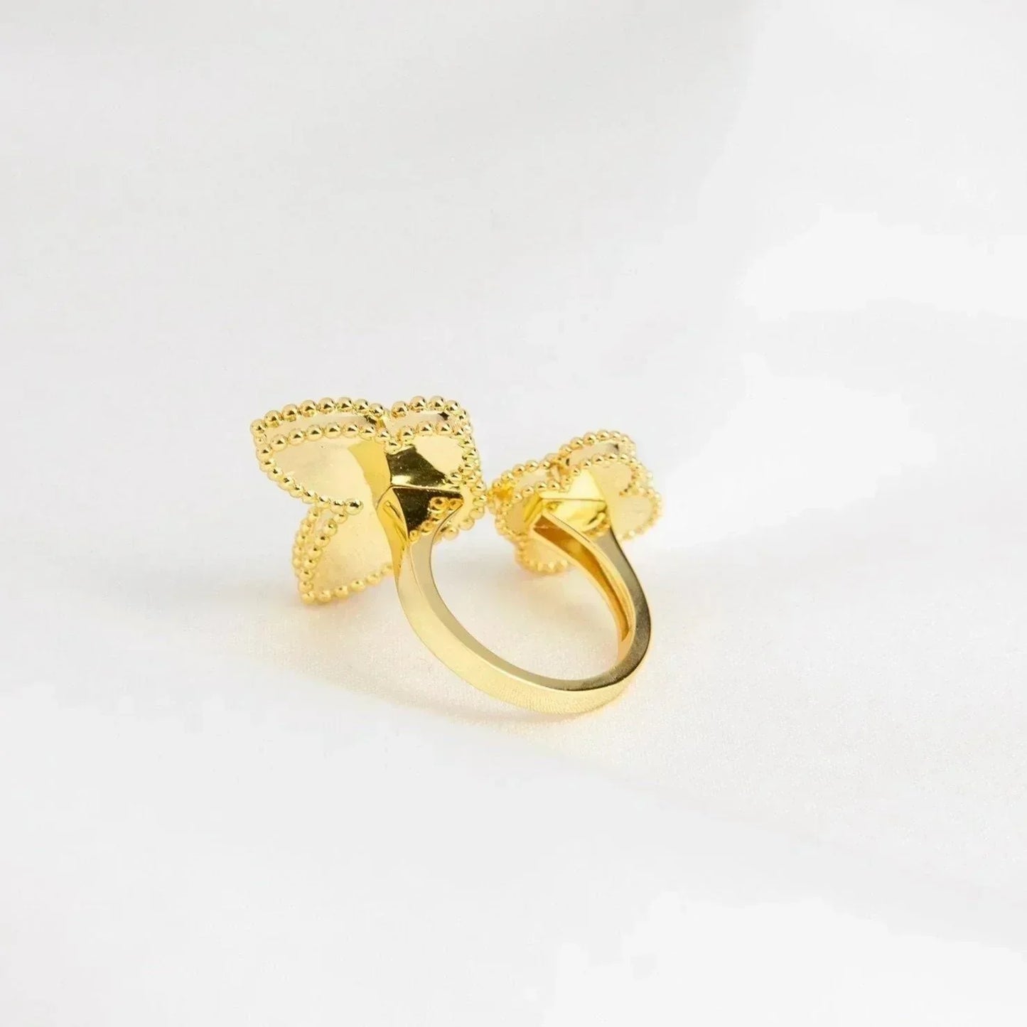 [Okajuri Jewelry]LUCKY BETWEEN THE FINGER RING
