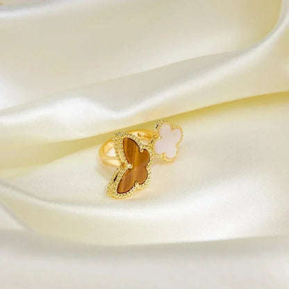 [Okajuri Jewelry]LUCKY BETWEEN THE FINGER RING