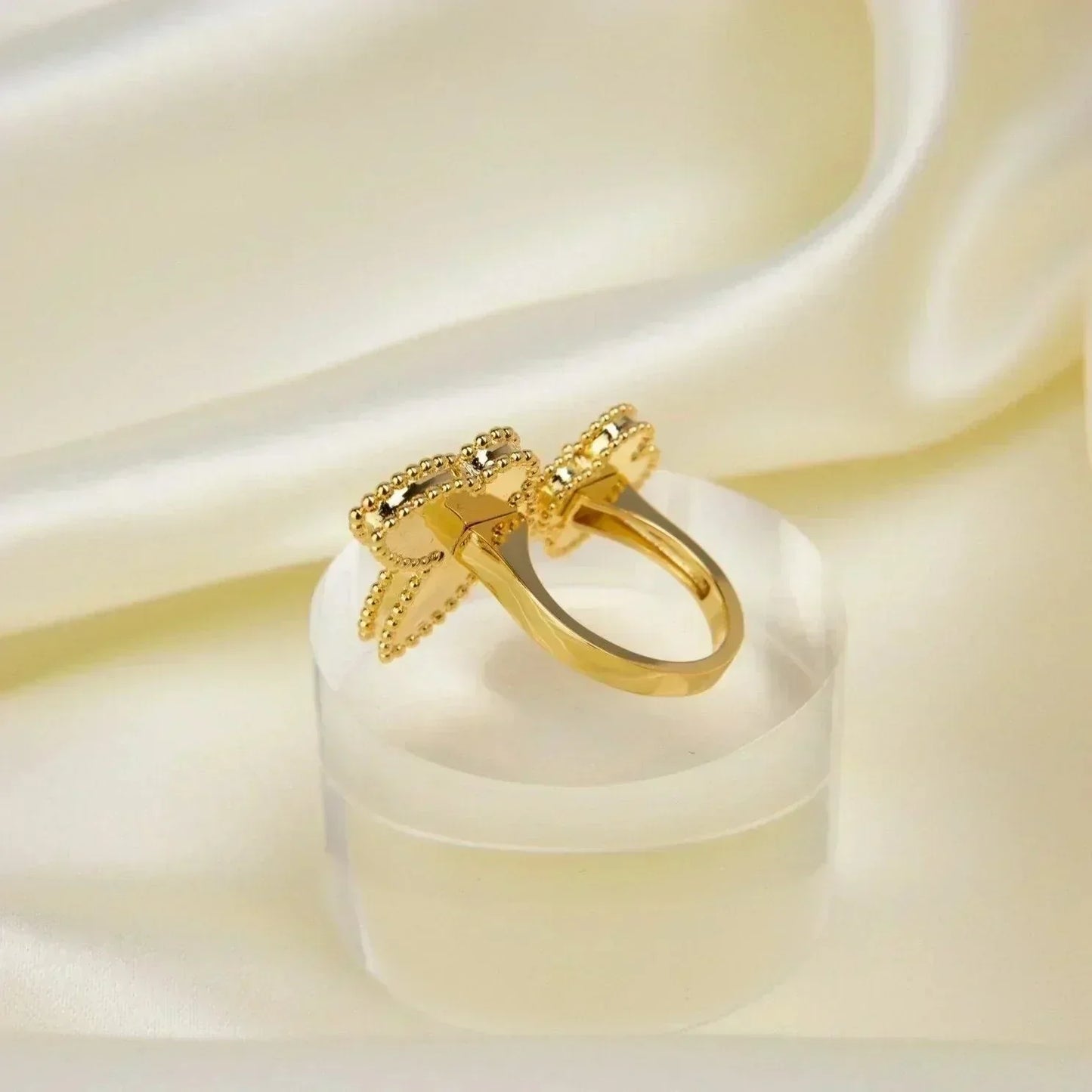 [Okajuri Jewelry]LUCKY BETWEEN THE FINGER RING