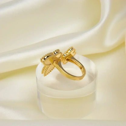 [Okajuri Jewelry]LUCKY BETWEEN THE FINGER RING