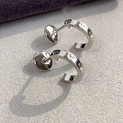 [Okajuri Jewelry]LOVE EARRINGS 2.65MM SILVER