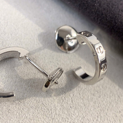 [Okajuri Jewelry]LOVE EARRINGS 2.65MM SILVER