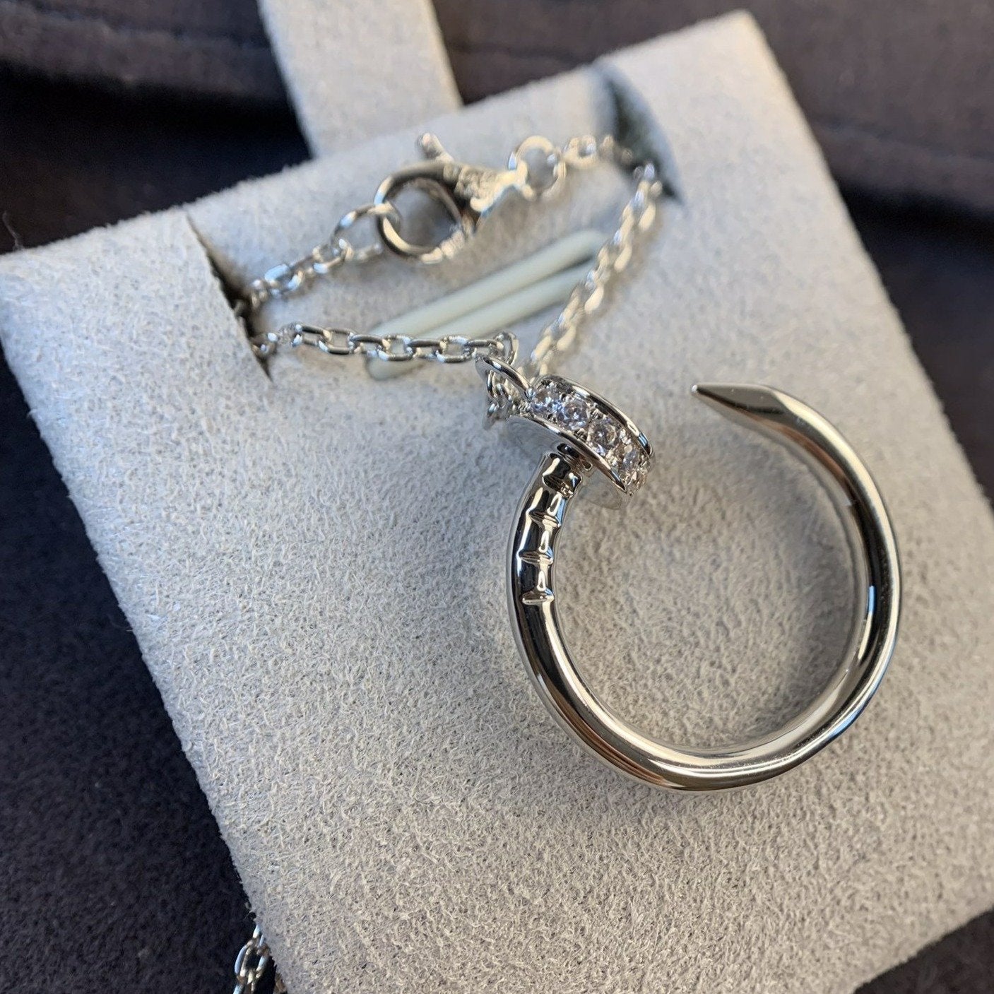 [Okajuri Jewelry]JUSTE NECKLACE SILVER DIAMONDS