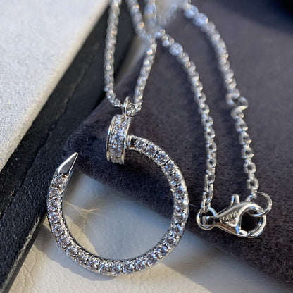 [Okajuri Jewelry]JUSTE NECKLACE SILVER DIAMONDS