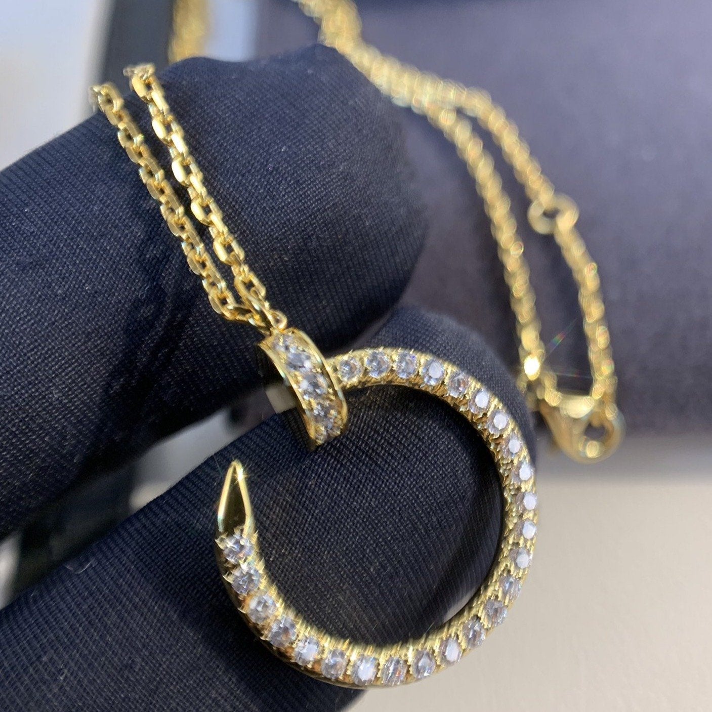 [Okajuri Jewelry]JUSTE NECKLACE GOLD DIAMONDS
