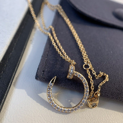 [Okajuri Jewelry]JUSTE NECKLACE PINK GOLD DIAMONDS