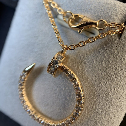 [Okajuri Jewelry]JUSTE NECKLACE PINK GOLD DIAMONDS