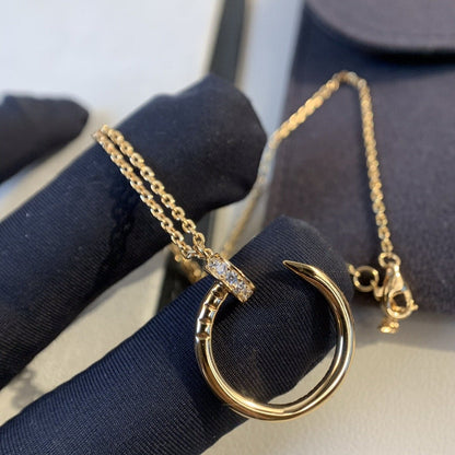 [Okajuri Jewelry]JUSTE NECKLACE PINK GOLD DIAMONDS