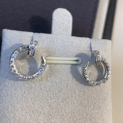 [Okajuri Jewelry]JUSTE EARRINGS SILVER DIAMONDS