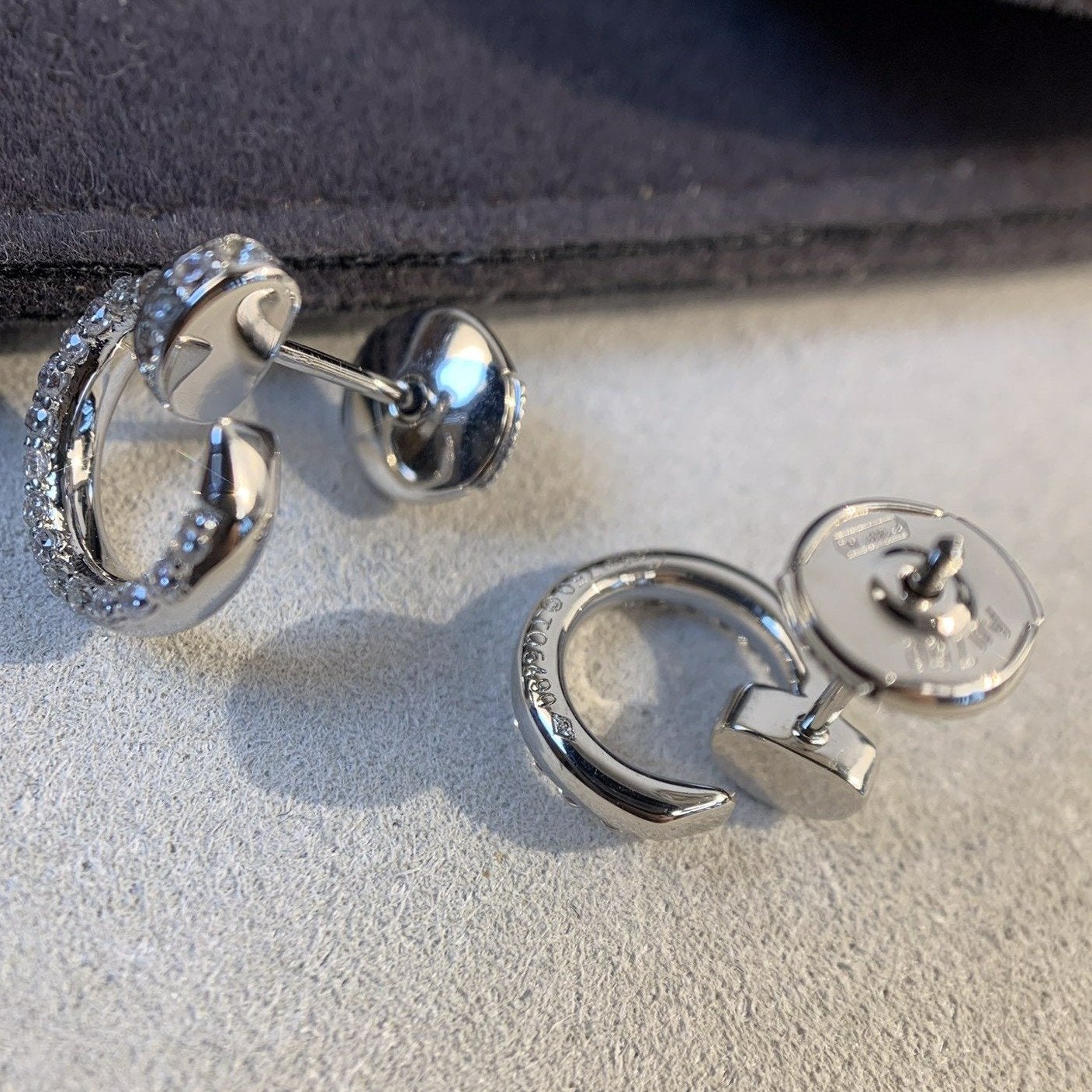 [Okajuri Jewelry]JUSTE EARRINGS SILVER DIAMONDS