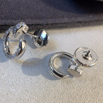 [Okajuri Jewelry]JUSTE EARRINGS SILVER DIAMONDS
