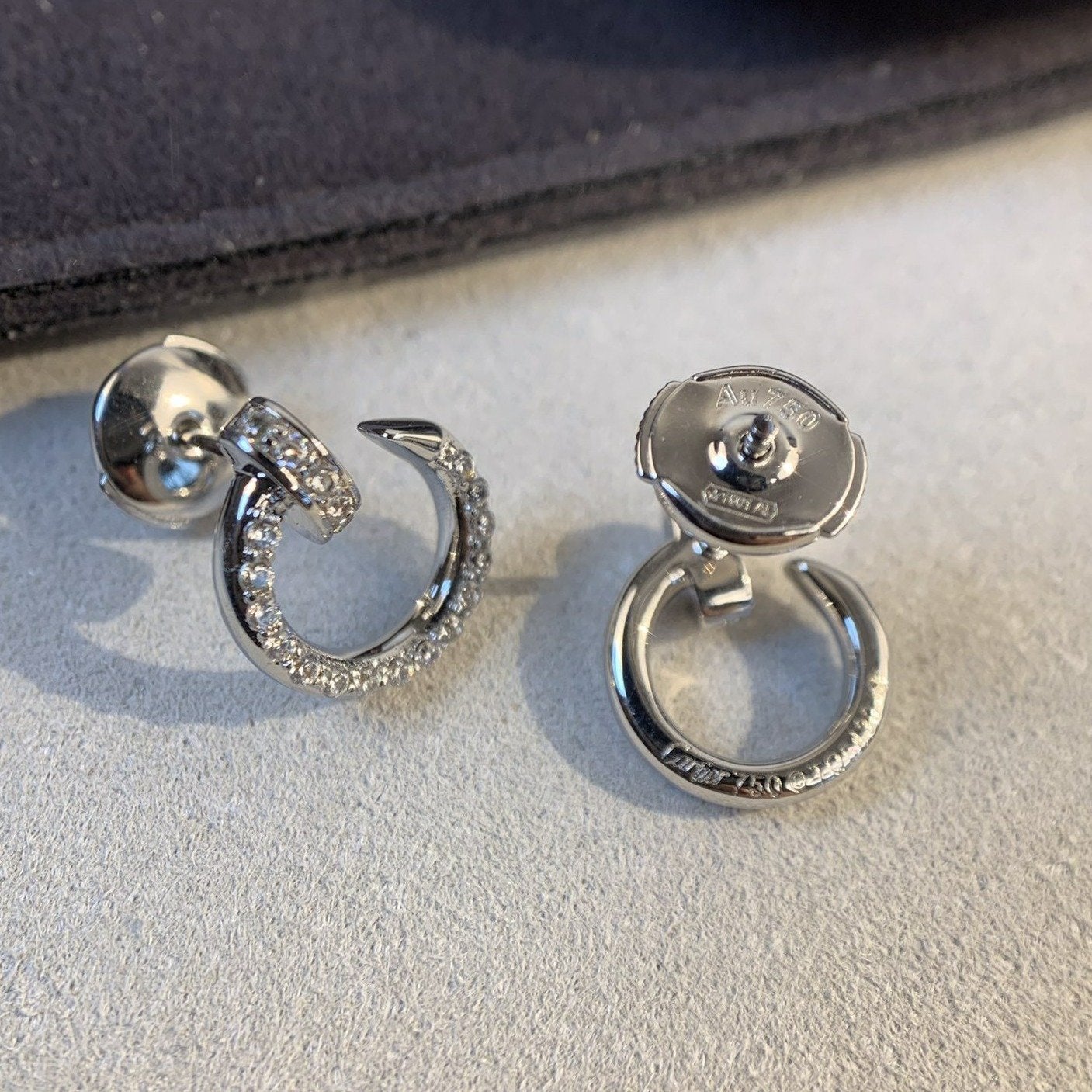 [Okajuri Jewelry]JUSTE EARRINGS SILVER DIAMONDS