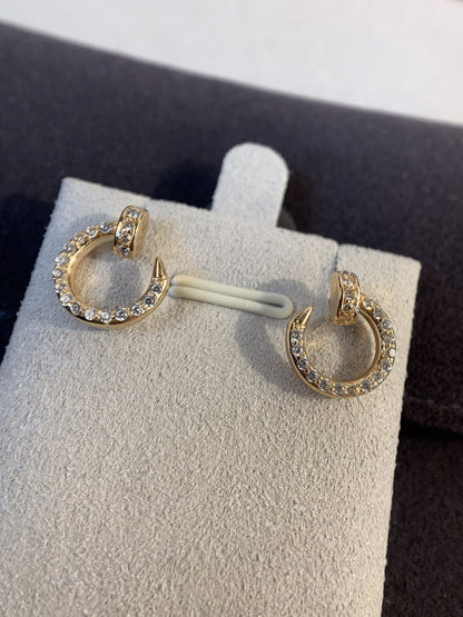 [Okajuri Jewelry]JUSTE EARRINGS GOLD DIAMONDS