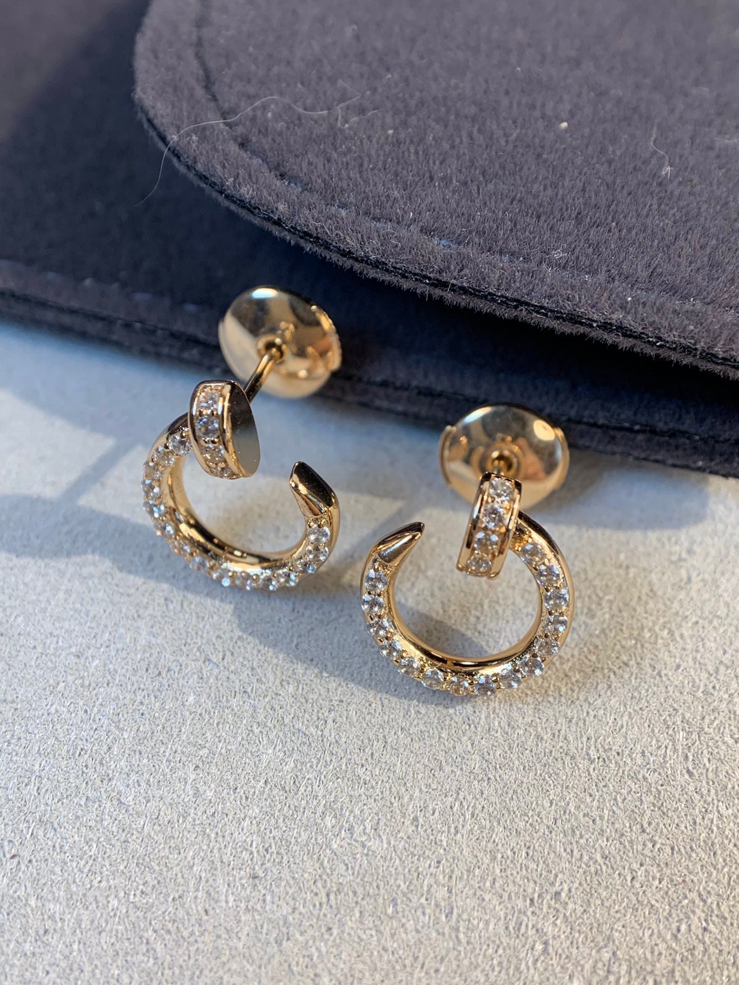 [Okajuri Jewelry]JUSTE EARRINGS GOLD DIAMONDS