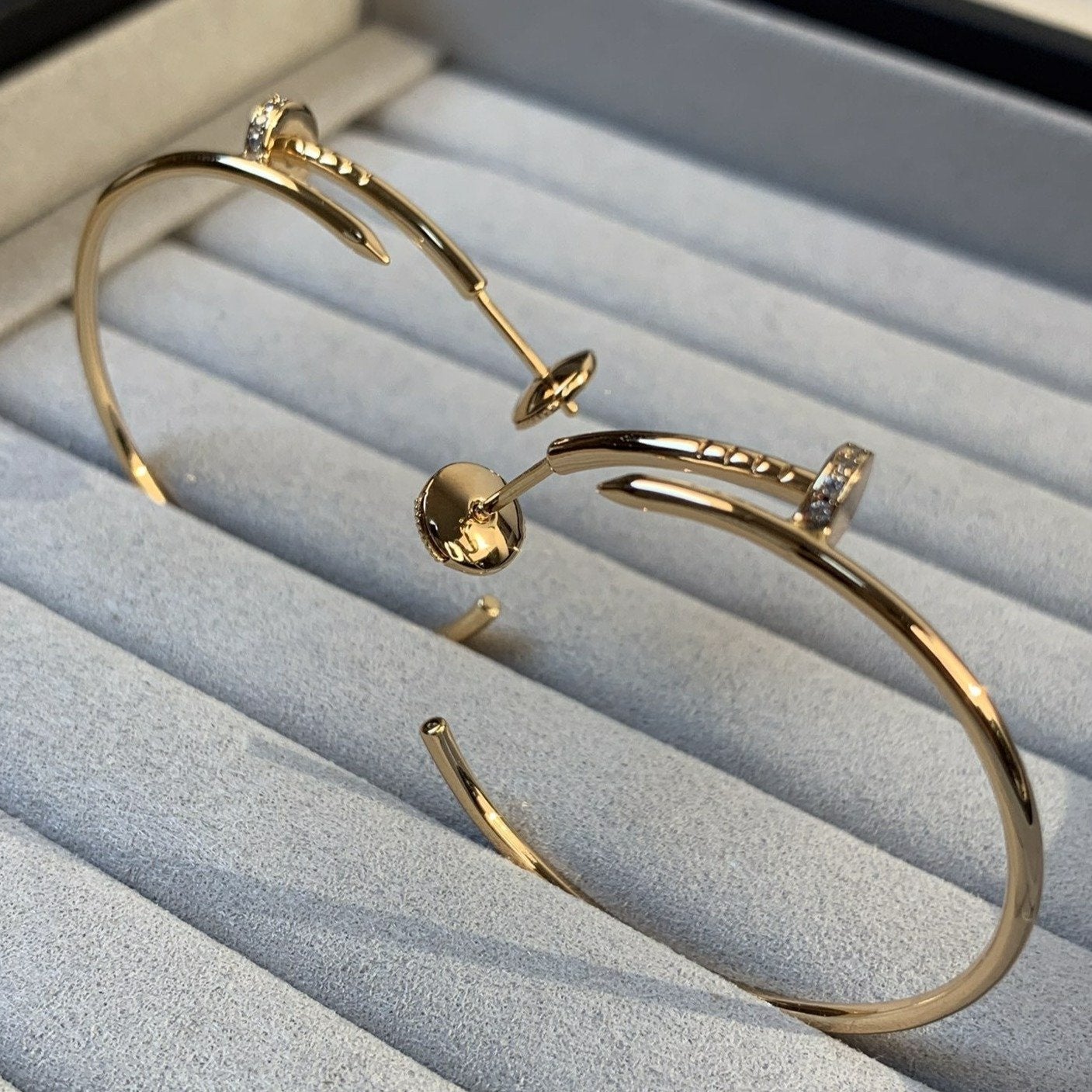 [Okajuri Jewelry]JUSTE EARRINGS GOLD DIAMONDS 1.8MM