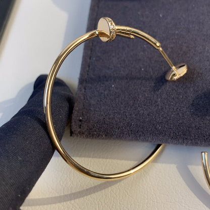 [Okajuri Jewelry]JUSTE EARRINGS GOLD DIAMONDS 1.8MM